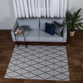 Tapete para Quarto e Sala Amazonas Sisal 1,40X2,00 Metros Havan - Grafite e Cinza