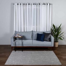 Tapete para Quarto e Sala Amazonas Sisal 1,40X2,00 Metros Havan - Sisal Prata