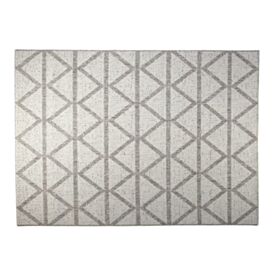 Tapete para Quarto e Sala Amazonas Sisal 1,40X2,00M Havan Casa - Bege Geométrico