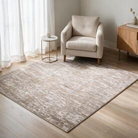 Tapete para Quarto e Sala Lugano 2,00 X 2,50M Havan Casa - Bege e Marrom