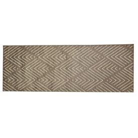 Tapete Passadeira Faro 68Cm X 2,10M Havan Casa - Escamas Taupe