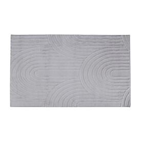 Tapete para Quarto e Sala 80Cm X 1,50M Bellagio Havan Casa - Cinza Flow