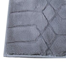 Tapete para Quarto e Sala 80Cm X 1,50M Bellagio Havan Casa - Chumbo