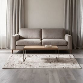 Tapete para Quarto Ou Sala 1,40 X 2,00M Ibiza Havan Casa - Creme Bege