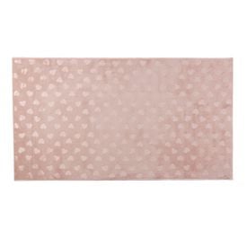 Tapete Passadeira 80Cm X 1,50M Luna Havan Casa - Rosa Coração
