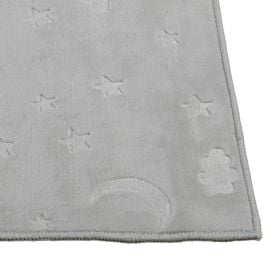 Tapete Passadeira 80Cm X 1,50M Luna Havan Casa - Cinza Estrela