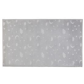 Tapete Passadeira 80Cm X 1,50M Luna Havan Casa - Cinza Estrela