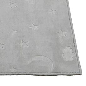 Tapete Passadeira 80Cm X 1,50M Luna Havan Casa - Cinza Estrela