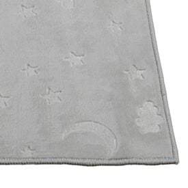 Tapete Passadeira 80Cm X 1,50M Luna Havan Casa - Cinza Estrela