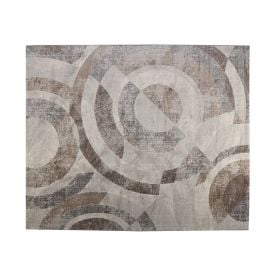 Tapete Para Quarto E Sala Platinium 2,00X2,50 M Havan Casa - Círculos Cinza E Bege