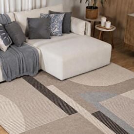 Tapete para Quarto e Sala 1,33X1,90M Renaissance Havan Casa - Genova Taupe