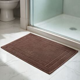 Toalha de Piso Sofisticata Premium com Antiderrapante Havan Casa - Marrom Milano