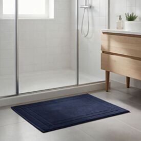 Toalha de Piso Sofisticata Premium com Antiderrapante Havan Casa - Azul Marinho