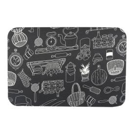 Tapete para Quarto e Sala Tecil 40X60 cm Havan Casa - Giz Preto