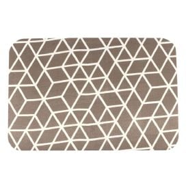 Tapete para Quarto e Sala Tecil 40X60 cm Havan Casa - Losango Marrom