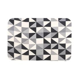 Tapete para Quarto e Sala Tecil 40X60 cm Havan Casa - Geométrico Preto