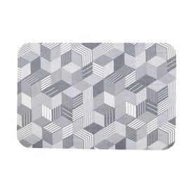 Tapete para Quarto e Sala Tecil 40X60 cm Havan Casa - 3D Cinza