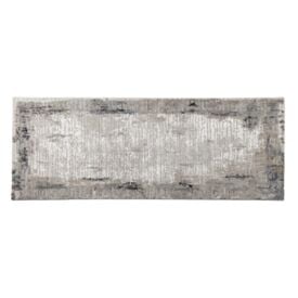 Tapete Passadeira Toscana 67Cm X 1,80M Havan Casa - Cinza E Azul