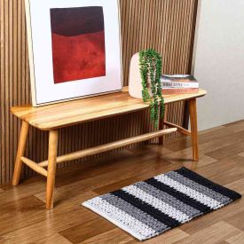 Tapete Para Sala Tresse 45X75 Cm Havan - Cinza