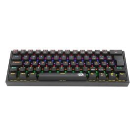 Teclado Mecânico Gamer Redragon Fizz Iluminação Rainbow Preto