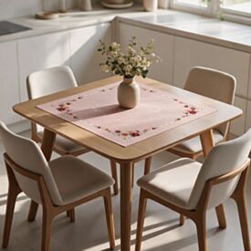 Toalha Centro de Mesa 78X78cm Clean Döhler - Flores Vintage
