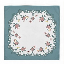 Toalha Centro de Mesa 78X78cm Clean Döhler - Borboletas