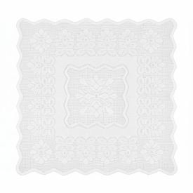 Toalha Centro de Mesa Quadrada 75Cm X 75Cm Arabesco Havan - Branco