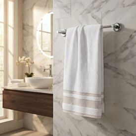 Toalha de Banho 70Cm X 1,40M Valência Havan Casa - Branco