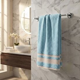 Toalha de Banho 70Cm X 1,40M Valência Havan Casa - Azul Retro