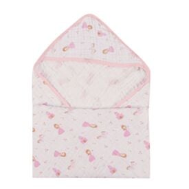 Toalha de Banho com Capuz Bebê Soft Havan Baby - Princesa
