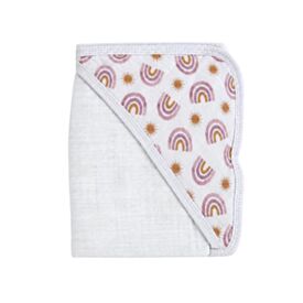 Toalha de Banho com Capuz Bebê Soft Havan Baby - Arco-Íris