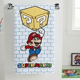 Toalha de Banho Felpuda Infantil Lepper - Super Mario