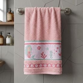 Toalha de Banho Infantil 68X1,10M Havan Kids - Sereia Rose