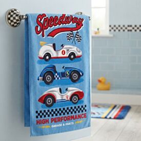 Toalha de Banho Infantil 100% Algodão Felpuda Carrinhos Havan Kids - Estampada