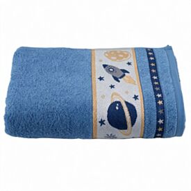 Toalha de Banho Infantil Havan Kids - Galáxia Azul Veleiro