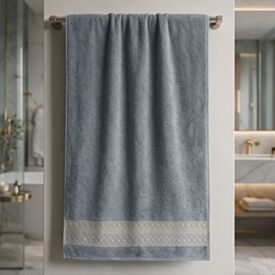 Toalha Super Banho 100% Algodão Lisboa Havan Casa - Prata