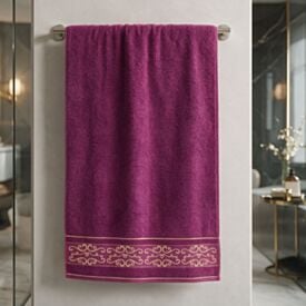 Toalha de Banho 100% Algodão Napole Havan Casa - Rosa Pink