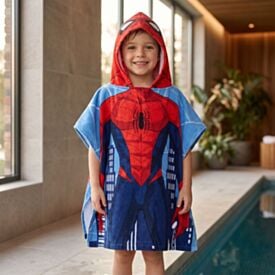 Toalha de Banho Poncho Infantil Marvel 60X120cm - Spider Man