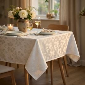 Toalha de Mesa 1,35M X 1,35M Elegance Havan Casa - Branco