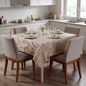 Toalha de Mesa Quadrada 1,35Mx1,35M Elegance Havan Casa - Kaki