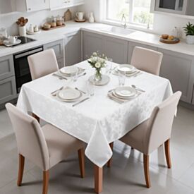 Toalha de Mesa Quadrada 1,35Mx1,35M Elegance Havan Casa - Branco