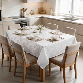 Toalha de Mesa 1,35Mx2,10M Elegance Havan Casa - Branco