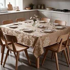 Toalha de Mesa 1,35Mx2,10M Elegance Havan Casa - Arabesco Kaki