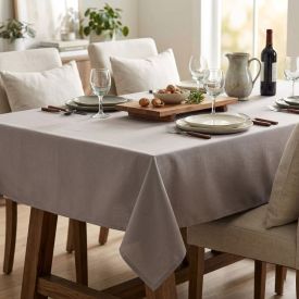 Toalha de Mesa 1,40X1,40 m Sienna Havan Casa - Cinza