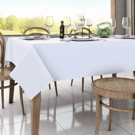 Toalha de Mesa 1,40 X 2,10 m Gourmet Salehtex - Branca