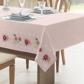 Toalha de Mesa 1,40 X 2,10M Clean Döhler - Flores Vintage