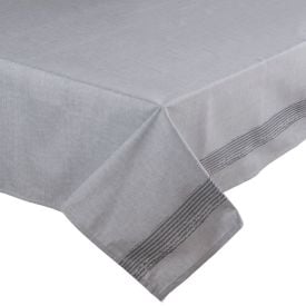 Toalha de Mesa 1,40 X 2,10M Clean Döhler - Listra Cinza