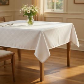 Toalha de Mesa 1,40X2,10 m Requinte Döhler - Branco TJ-5795