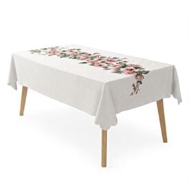 Toalha de Mesa Retangular 1,40M X 2,50M Estampada Havan Casa - Floral Rosa Centro