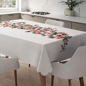Toalha de Mesa Retangular 1,40X2,50M Estampada Havan Casa - Floral Rosa Centro